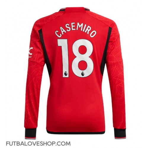 Dres Manchester United Casemiro #18 Domáci 2023-24 Dlhy Rukáv